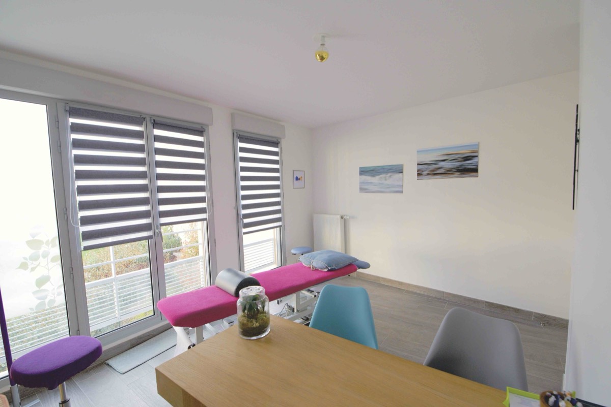 Salle de consultation du cabinet d'ostéopathie